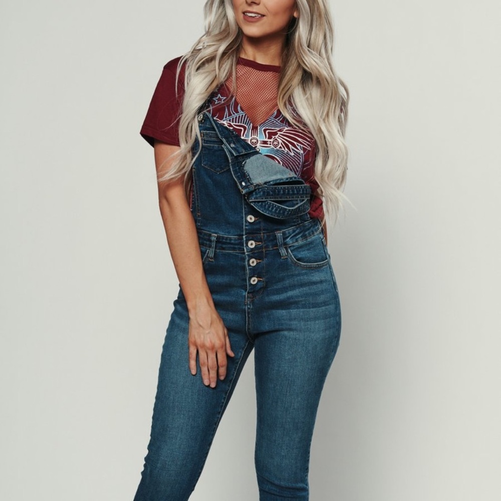 COPY - Kancan Brand Overalls in Dark Blue